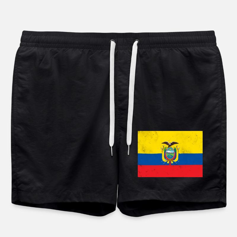 Drapeau de l’Équateur – andin - Short de bain - noir