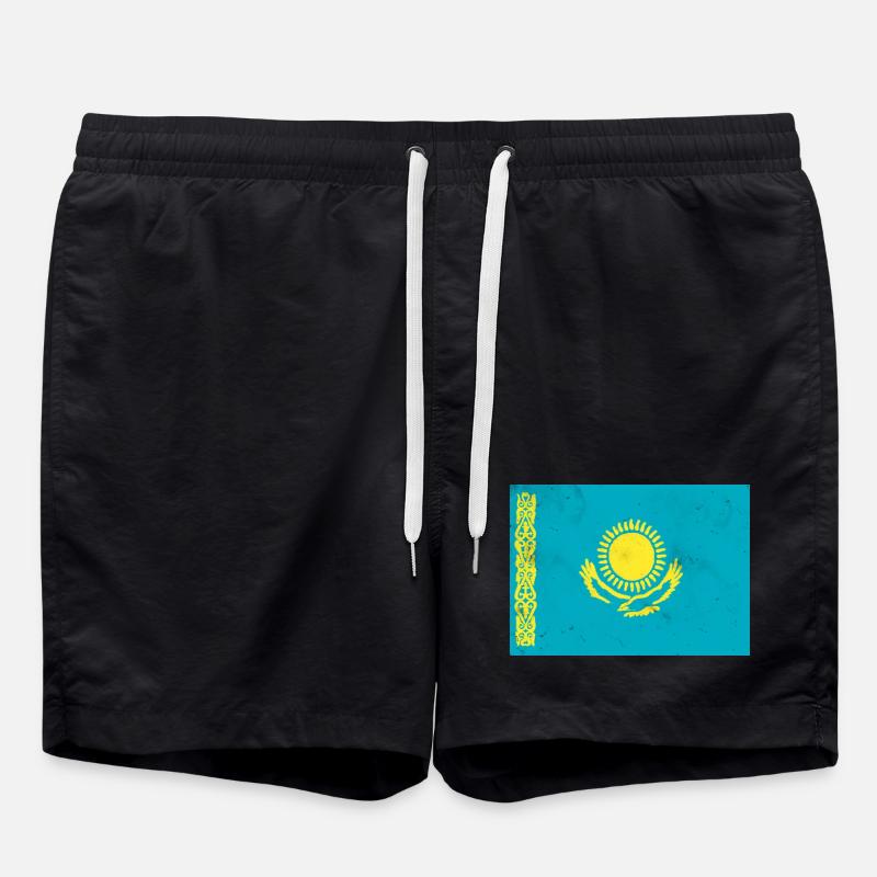 Drapeau du Kazakhstan - Short de bain - noir
