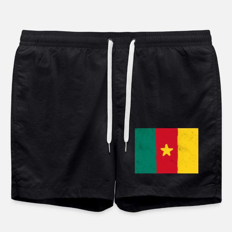 Drapeau du Cameroun - Short de bain - noir