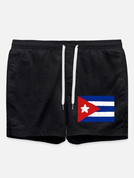 Drapeau de Cuba - Short de bain - noir