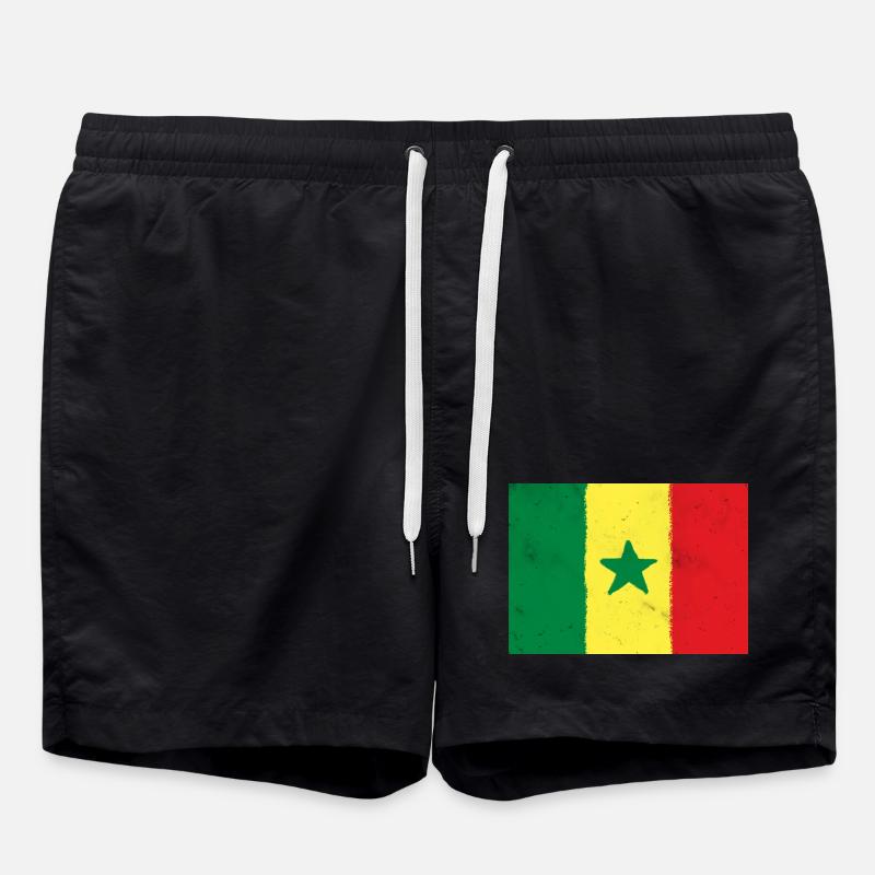Drapeau du Sénégal - Short de bain - noir