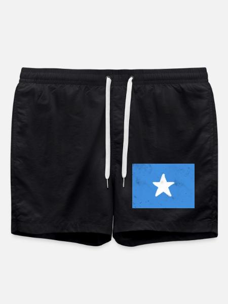 Flag of Somalia - Swim Trunks - black