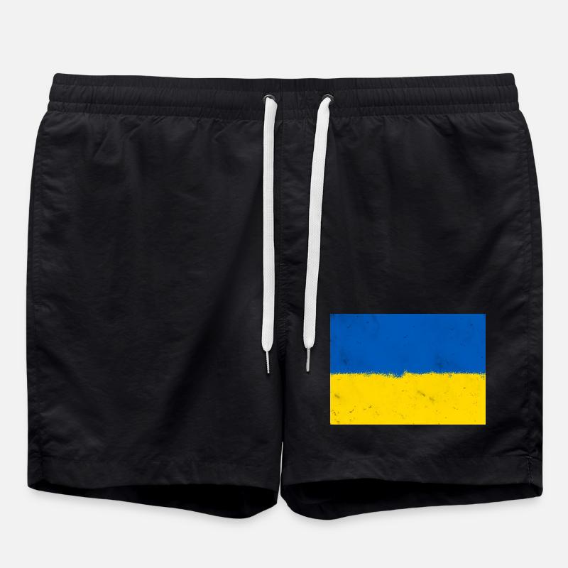 Drapeau de l’Ukraine - Short de bain - noir