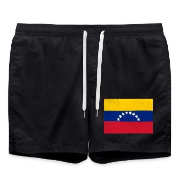 Flag of Venezuela - Swim Trunks - black - Front - AI Model Male 185 light (185cm)