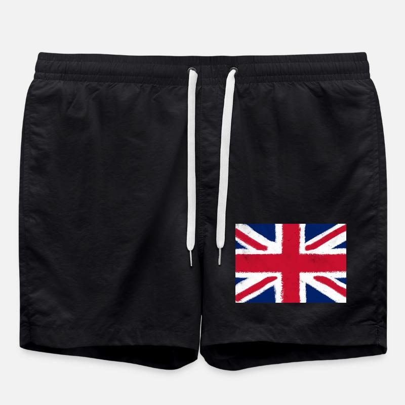 Drapeau du Royaume-Uni - Short de bain - noir