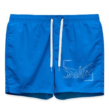 Itinéraire VTT paysage de montagne - Short de bain - cobalt blue - Devant
