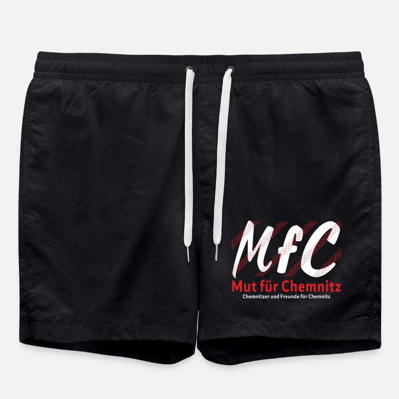 Chemnitz Courage for Chemnitz - Swim Trunks - black