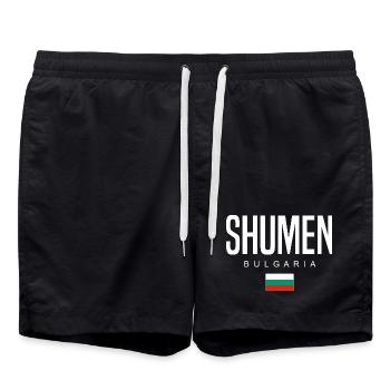 Choumen, Bulgarie - Short de bain - noir - Devant - AI Model Male 185 light (185cm)