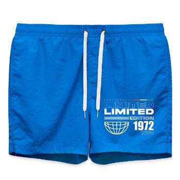 1972 Birthday Gift - Vintage 1972, 53rd Birth - Swim Trunks - cobalt blue - Front