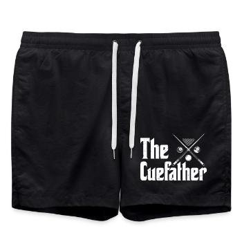 the cuefather - Badeshorts - Schwarz - Vorne - AI Model Male 185 light (185cm)