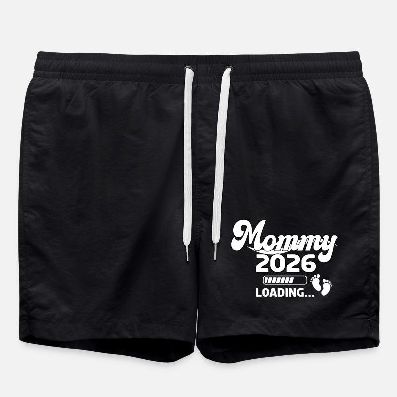 Mommy 2026 Loading Design - Swim Trunks - black