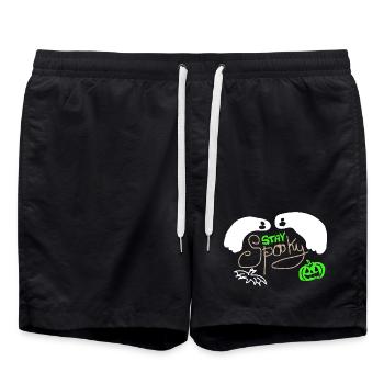 Stay Spooky - Swim Trunks - black - Front - AI Model Male 185 light (185cm)