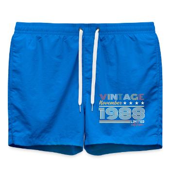 November 1988 - Swim Trunks - cobalt blue - Front