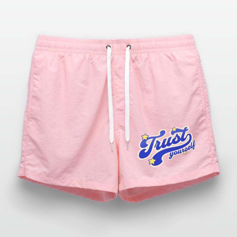 Self-Confidence Starry Script Swim Trunks