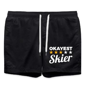 Les skis les plus corrects - Short de bain - noir - Devant - AI Model Male 185 light (185cm)