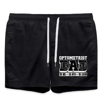 Optometrist Dad The Idol The Myth The Optician - Badeshorts - Schwarz - Vorne - AI Model Male 185 light (185cm)