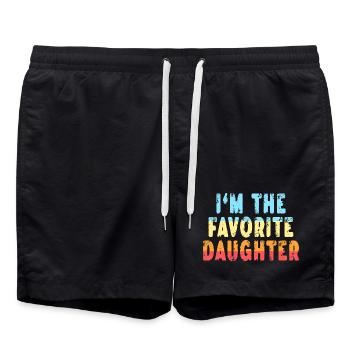 Favoris de la famille Cadeaux & plus encore Je suis le fils préféré - Short de bain - noir - Devant - AI Model Male 185 light (185cm)