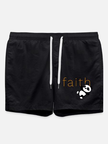 Panda Faith - Swim Trunks - black