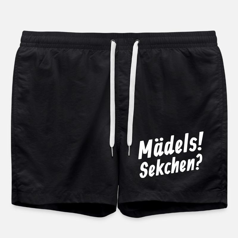Mädels Sektchen Sekt Sektparty - Swim Trunks - black