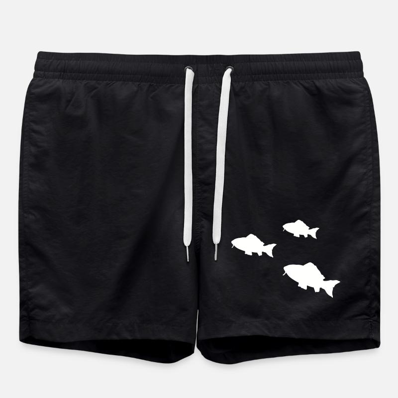 Silhouette des poissons tropicaux Poissons - Short de bain - noir