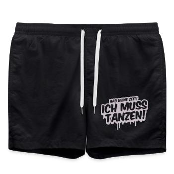 I Have To Dance Graffiti - Swim Trunks - black - Front - AI Model Male 185 light (185cm)