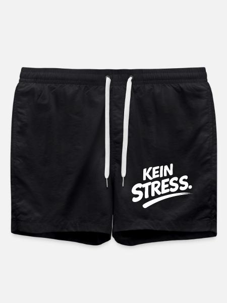 IM FLOW Shirt – Minimal Statement - Badeshorts - Schwarz