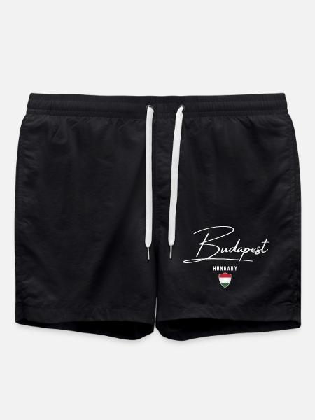 Budapest, Ungarn, elegantes Design Budapest - Badeshorts - Schwarz