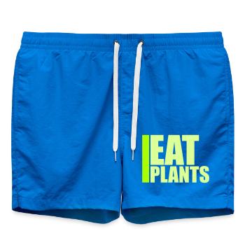 Sigle végétarien végan drôle de Eat Plants - Short de bain - cobalt blue - Devant