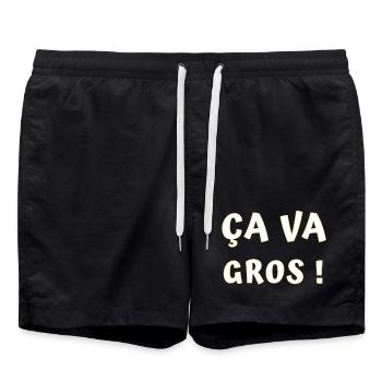 ÇA va gros ! - Short de bain - noir - Devant - AI Model Male 185 light (185cm)