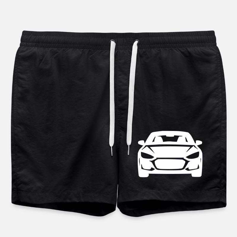 Frontlinien Silhouette Auto - Badeshorts - Schwarz