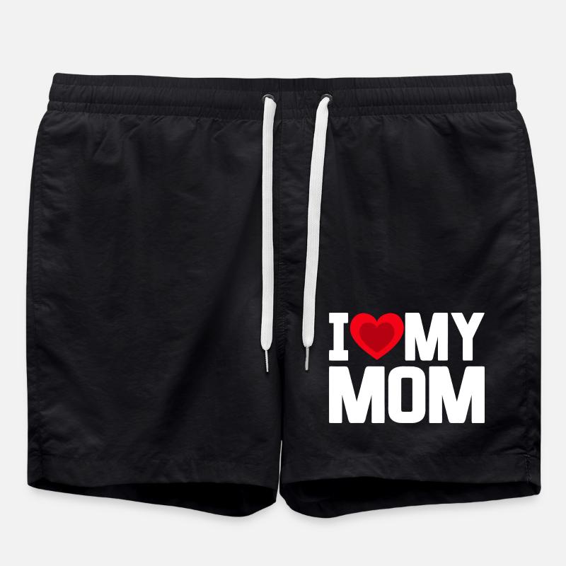 Ich liebe meine Mutter - Badeshorts - Schwarz