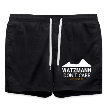 Titre de poste Watzmann Don’t Trust - Short de bain - noir - Devant - AI Model Male 185 light (185cm)