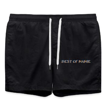 OMA. MUTTERTAG. ALLES GUTE ZUM GEBURTSTAG OMA. ICH LIEBE DICH - Badeshorts - Schwarz - Vorne - AI Model Male 185 light (185cm)
