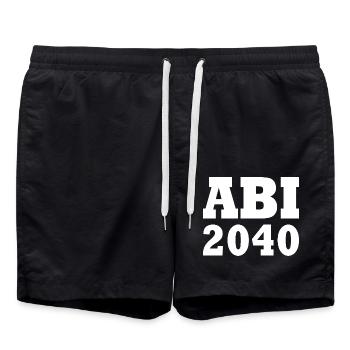 Abi 2040 - Badeshorts - Schwarz - Vorne - AI Model Male 185 light (185cm)