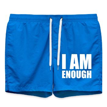 I am enough - Swim Trunks - cobalt blue - Front