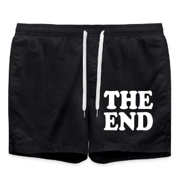 The end - Badeshorts - Schwarz - Vorne - AI Model Male 185 light (185cm)