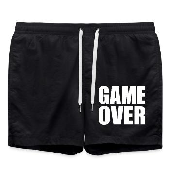 Game over - Short de bain - noir - Devant - AI Model Male 185 light (185cm)