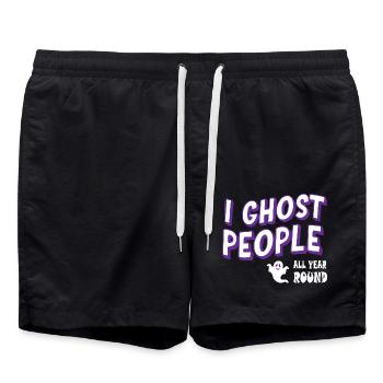 I Ghost People All Year Round - Badeshorts - Schwarz - Vorne - AI Model Male 185 light (185cm)