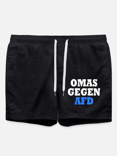 Grannies against afd - Swim Trunks - black