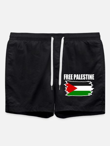 Free palestine - Badeshorts - sort