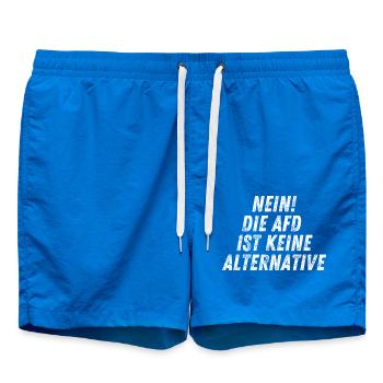 NON, L’AFD N’EST PAS UNE ALTERNATIVE - Short de bain - cobalt blue - Devant