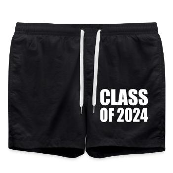 Class of 2024 - Swim Trunks - black - Front - AI Model Male 185 light (185cm)