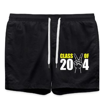 Class of 2024 - Swim Trunks - black - Front - AI Model Male 185 light (185cm)