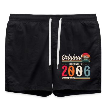 18th Birthday Original December 2006 Volume 06 - Swim Trunks - black - Front - AI Model Male 185 light (185cm)
