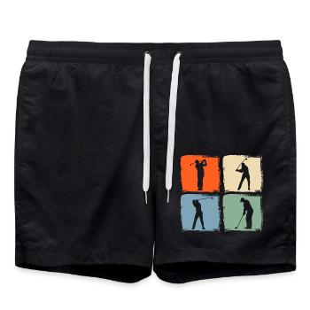 Golfers Golf - Swim Trunks - black - Front - AI Model Male 185 light (185cm)