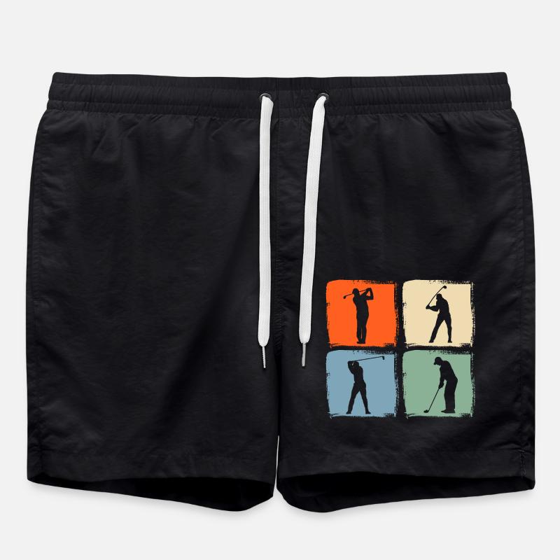 Golfspieler Golf - Badeshorts - Schwarz