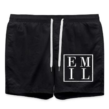 Emil - Swim Trunks - black - Front - AI Model Male 185 light (185cm)