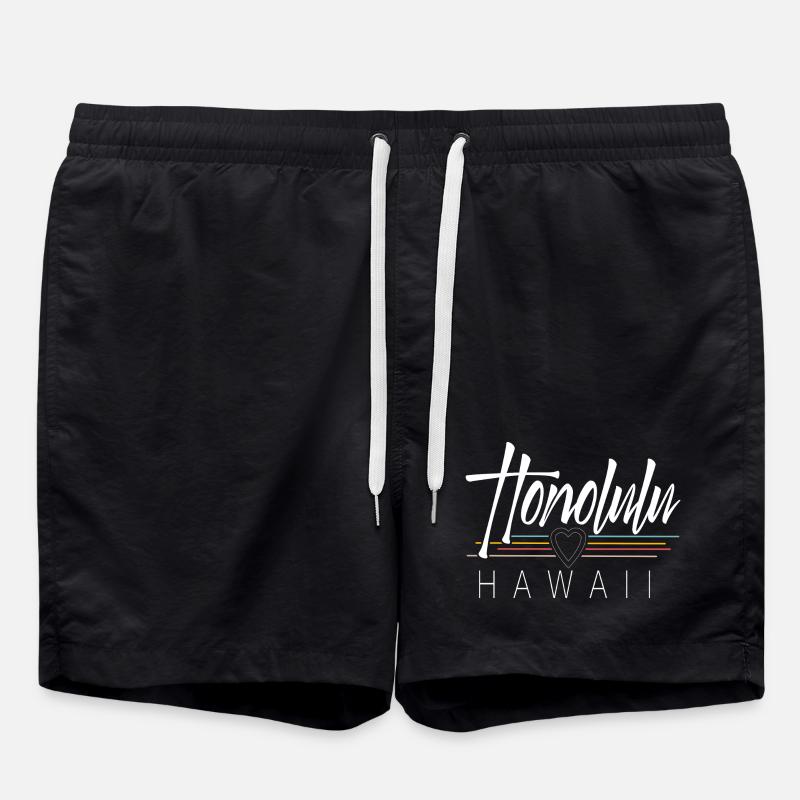 Honolulu Hawaii - Short de bain - noir