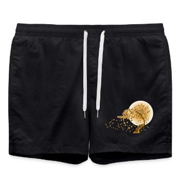 Japonais Mode Style 03 - Short de bain - noir - Devant - AI Model Male 185 light (185cm)