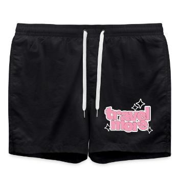 Pink Travel More - Badeshorts - Schwarz - Vorne - AI Model Male 185 light (185cm)